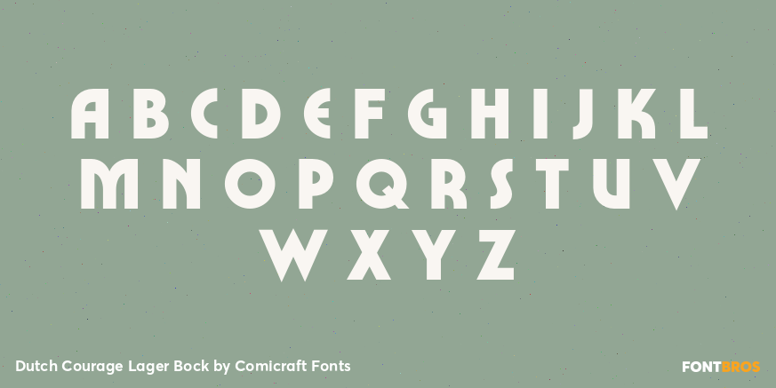 Dutch Courage Lager Bock Font Poster #1