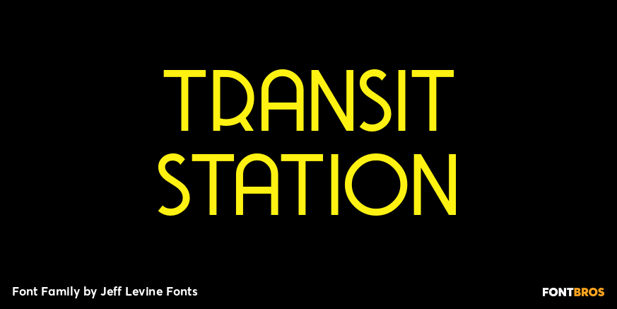 Transit Station Font Poster #1