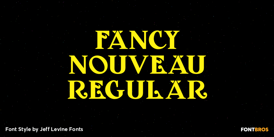 Fancy Nouveau Regular Font Poster #1