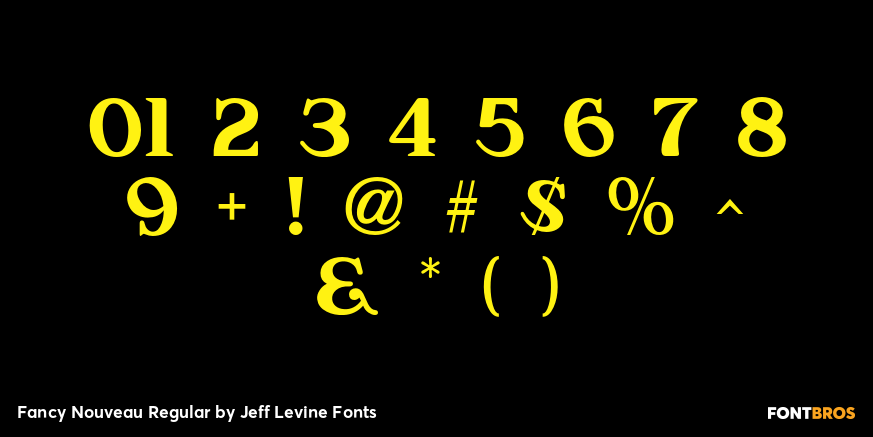 Fancy Nouveau Regular Font Poster #4