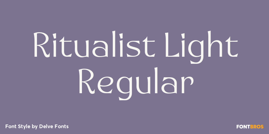 Ritualist Light Regular Font Poster #1