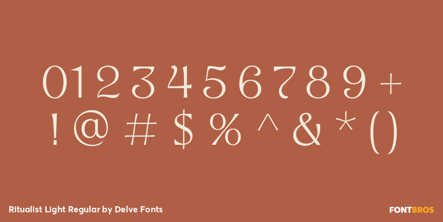 Ritualist Light Regular Font Poster #4