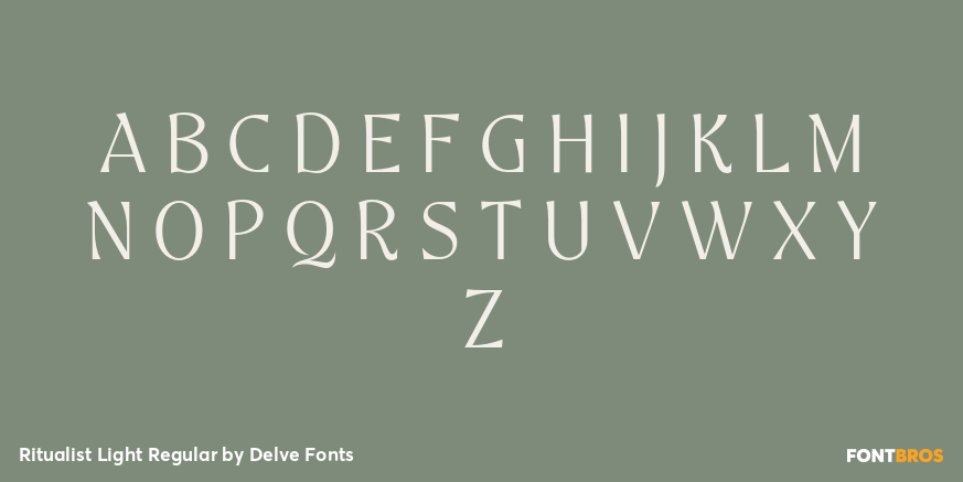Ritualist Light Regular Font Poster #2