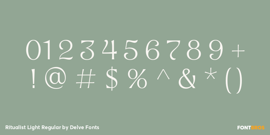 Ritualist Light Regular Font Poster #4