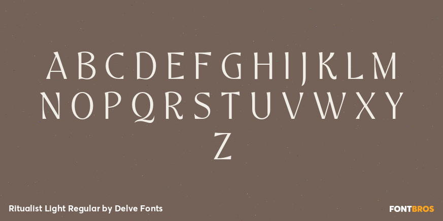 Ritualist Light Regular Font Poster #2