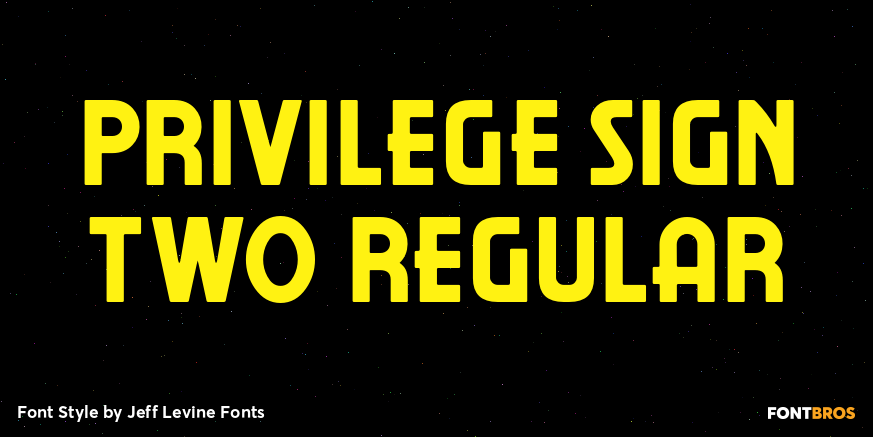 Privilege Sign Two Regular Poster