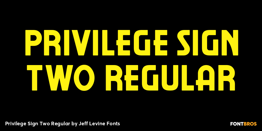 Privilege Sign Two Regular Poster