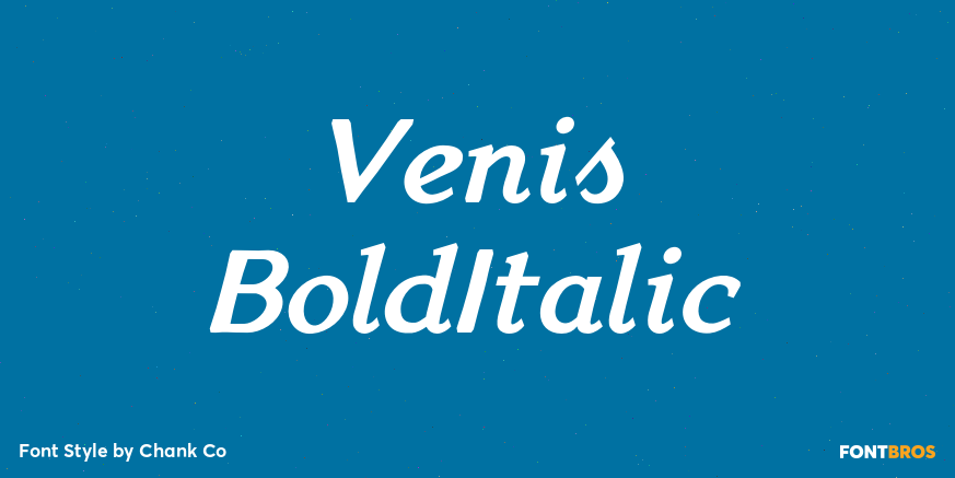 Venis BoldItalic Poster