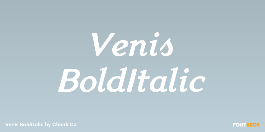 Venis BoldItalic Poster