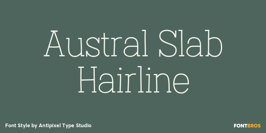Austral Slab Hairline Poster
