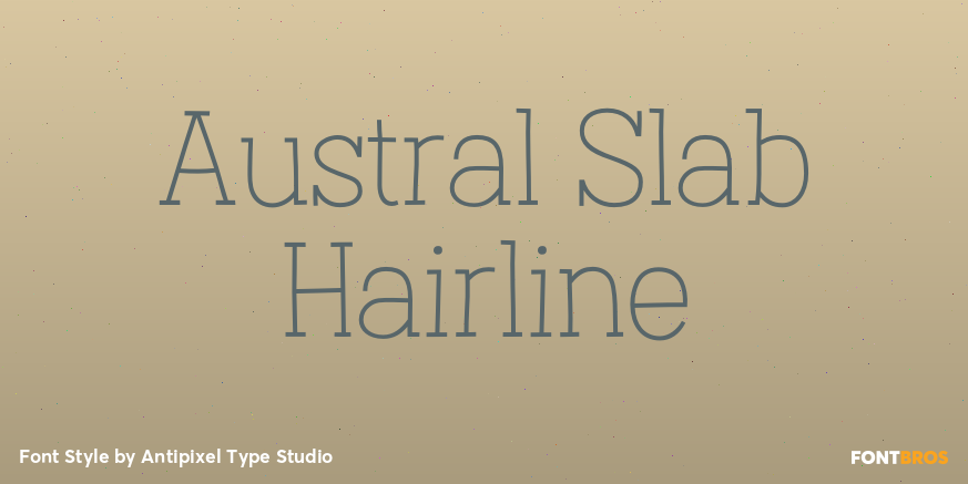 Austral Slab Hairline Poster