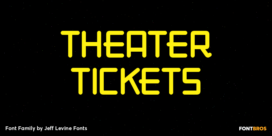 Theater Tickets Font Poster #1