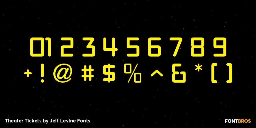 Theater Tickets Font Poster #1