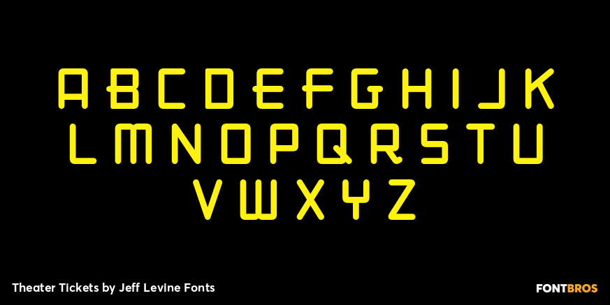 Theater Tickets Font Poster #1