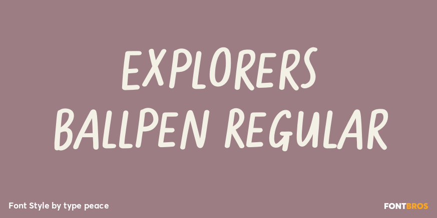 Explorers Ballpen Regular Poster