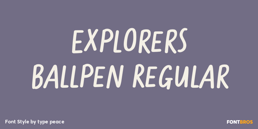 Explorers Ballpen Regular Poster