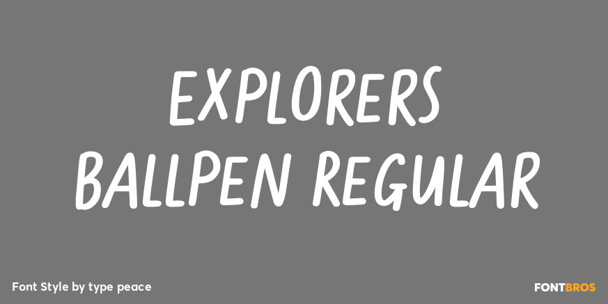 Explorers Ballpen Regular Poster