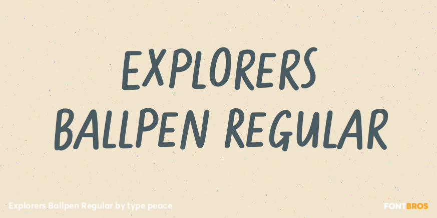 Explorers Ballpen Regular Poster