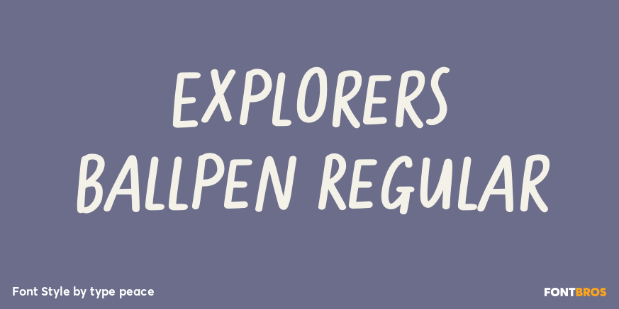 Explorers Ballpen Regular Poster