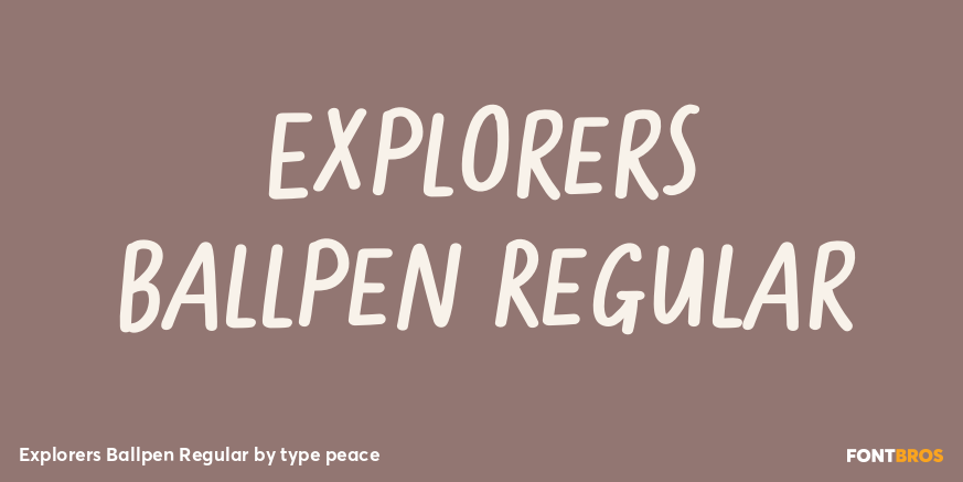 Explorers Ballpen Regular Poster