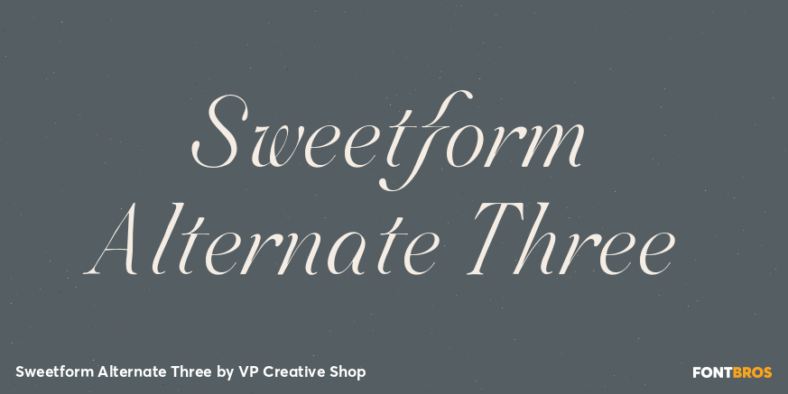 Sweetform Alternate Three Poster