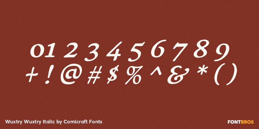 Wuxtry Wuxtry Italic Font Poster #4