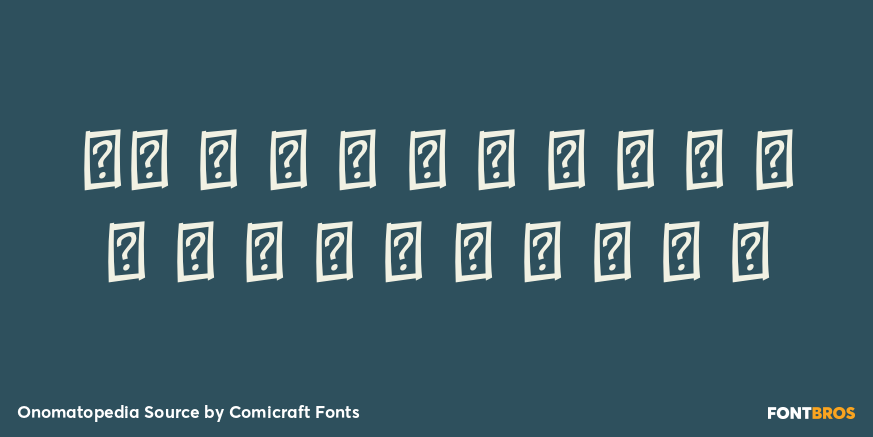 Onomatopedia Source Font Poster #4