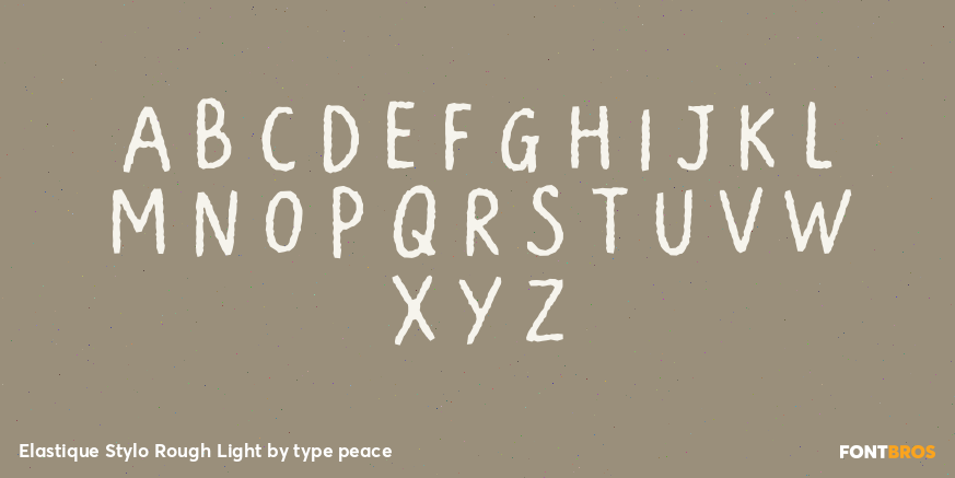 Elastique Stylo Rough Light Font Poster #2