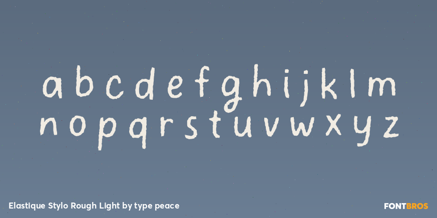 Elastique Stylo Rough Light Font Poster #3