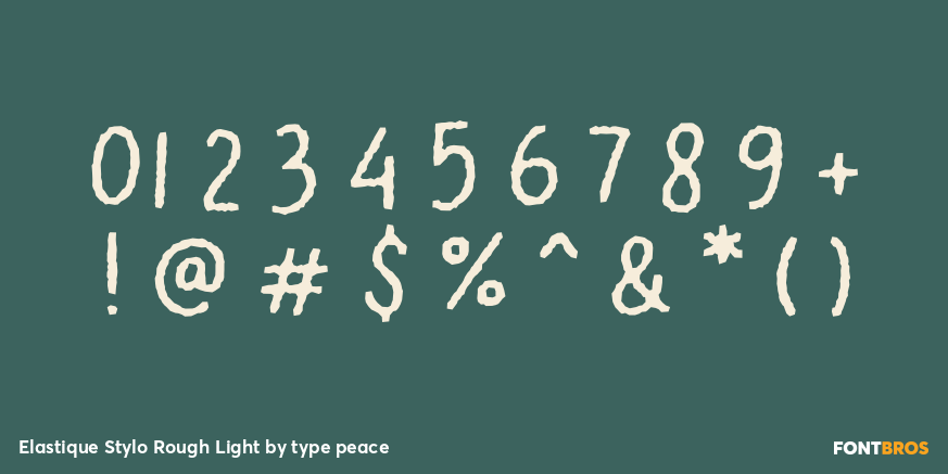 Elastique Stylo Rough Light Font Poster #4