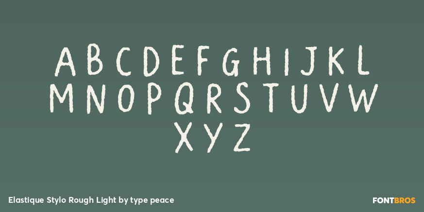 Elastique Stylo Rough Light Font Poster #1