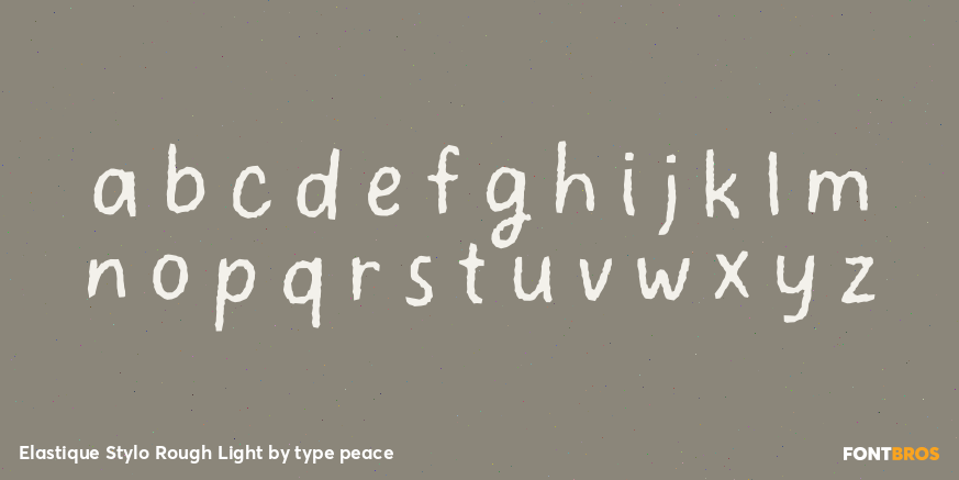 Elastique Stylo Rough Light Font Poster #1