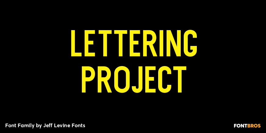 Lettering Project Font Poster #1
