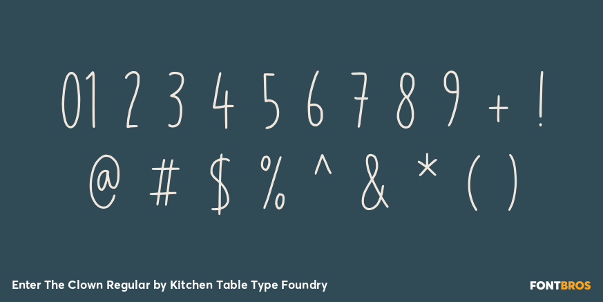 Enter The Clown Regular Font Poster #4