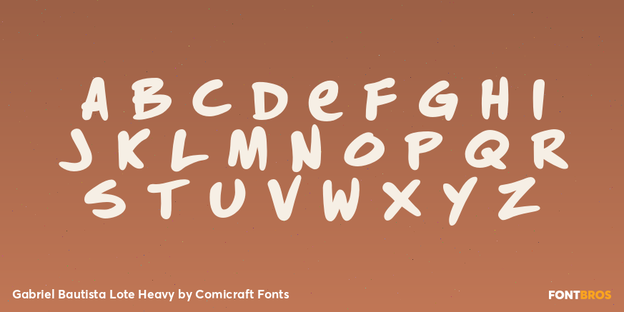 Gabriel Bautista Lote Heavy Font Poster #2