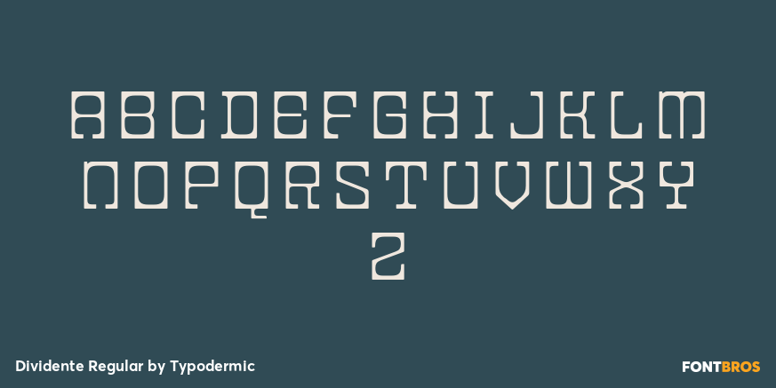 Dividente Regular Font Poster #2