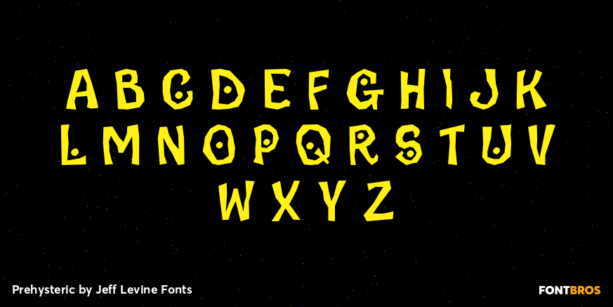 Prehysteric Font Poster #2