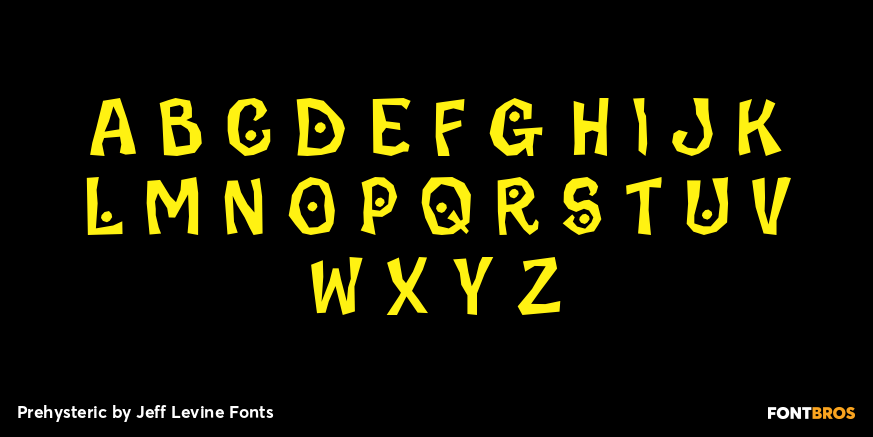 Prehysteric Font Poster #3