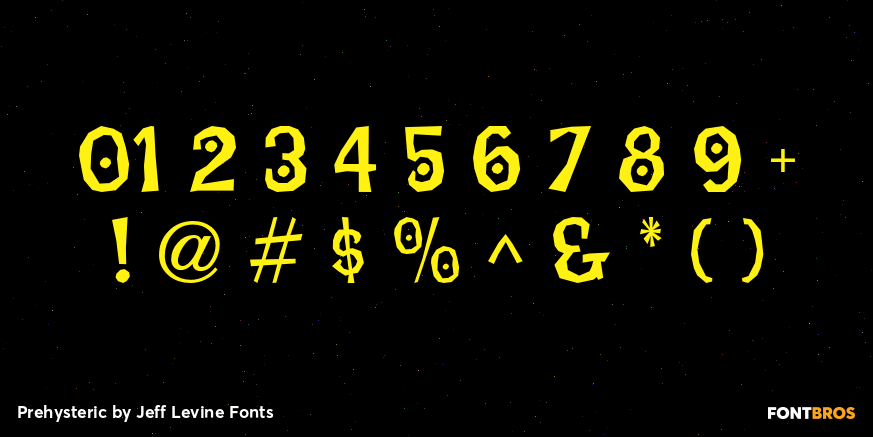 Prehysteric Font Poster #4