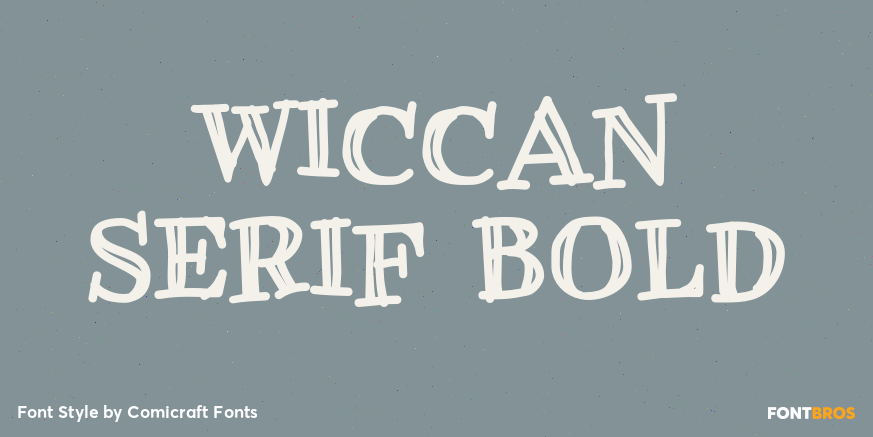 Wiccan Serif Bold Poster