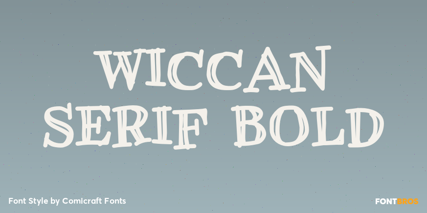 Wiccan Serif Bold Poster