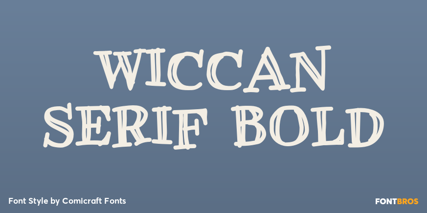 Wiccan Serif Bold Poster
