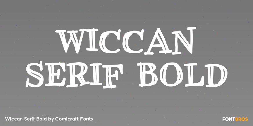 Wiccan Serif Bold Poster