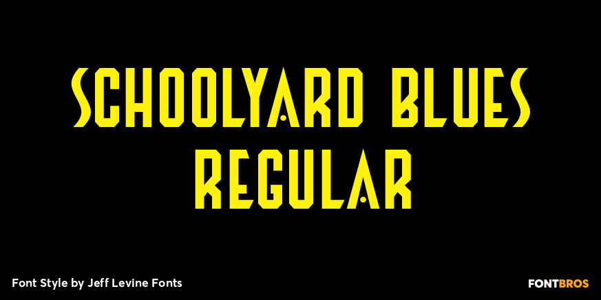 Schoolyard Blues Regular Font Poster #1
