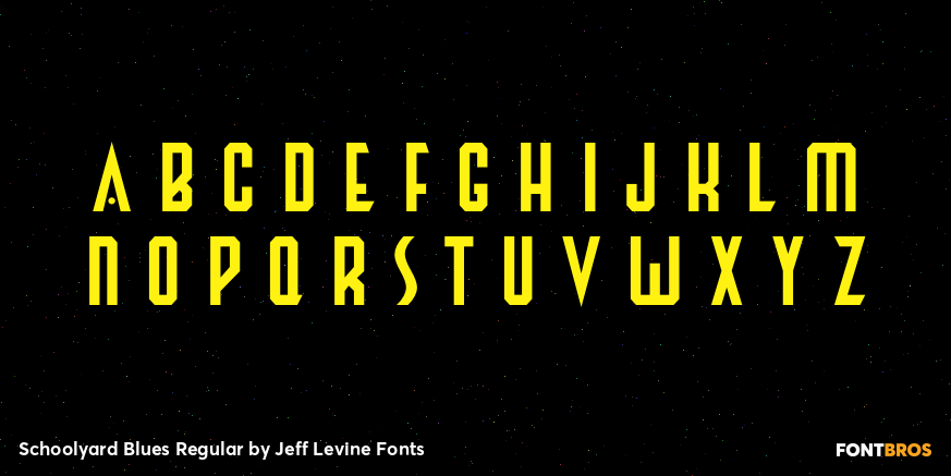 Schoolyard Blues Regular Font Poster #2