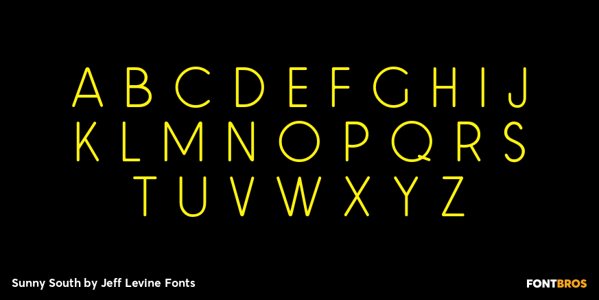 Sunny South Font Poster #3