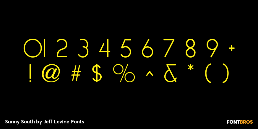 Sunny South Font Poster #4