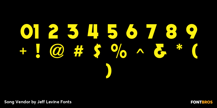 Song Vendor Font Poster #4