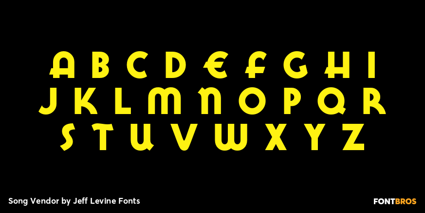 Song Vendor Font Poster #3