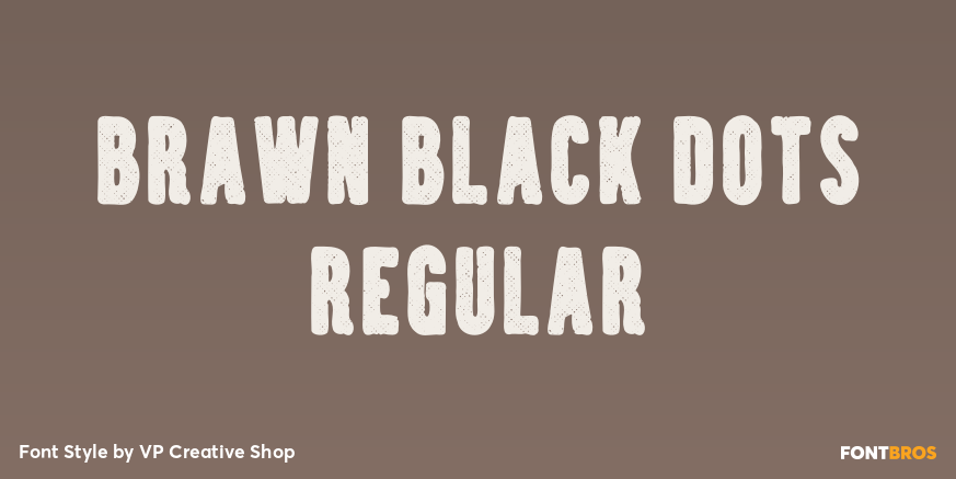 Brawn Black Dots Regular Poster